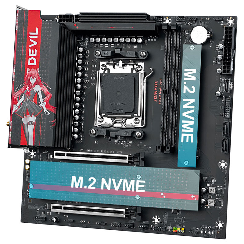 JGINYUE B650M NIGHT DEVIL Desk - X870E Atx Motherboard 评论和价格