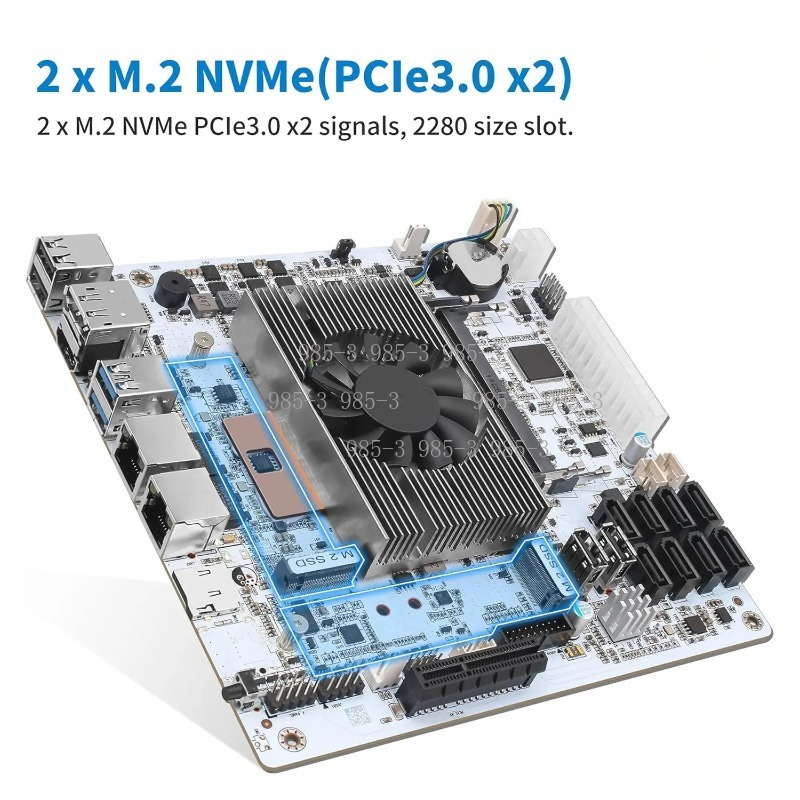 Mini ITX White M11 NAS Motherb - Mini Itx Dual 2.5G Nas Motherboard 评论和价格