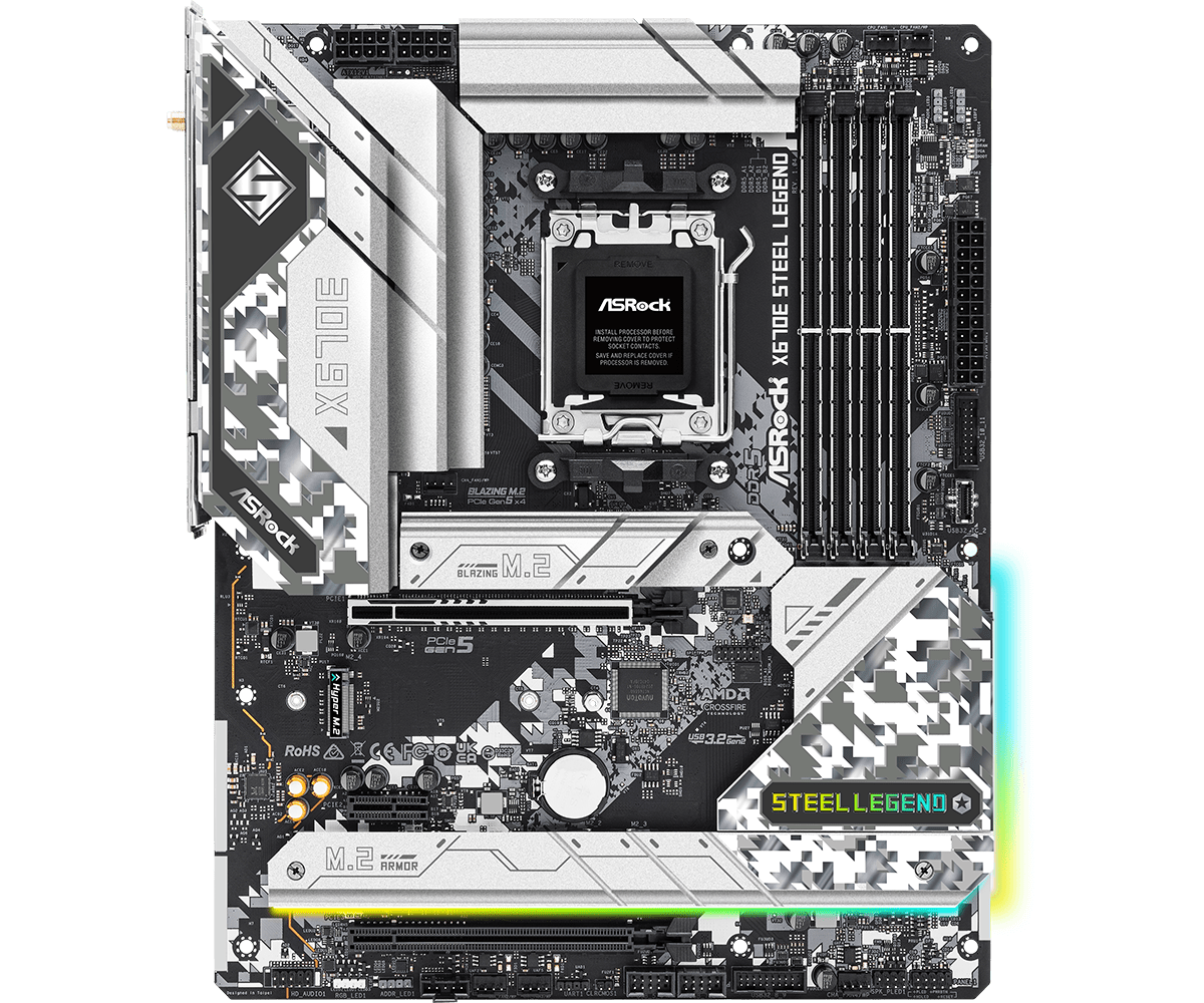 ASROCK X670E STEEL LEGEND X670 - X870E Atx Motherboard 评论和价格