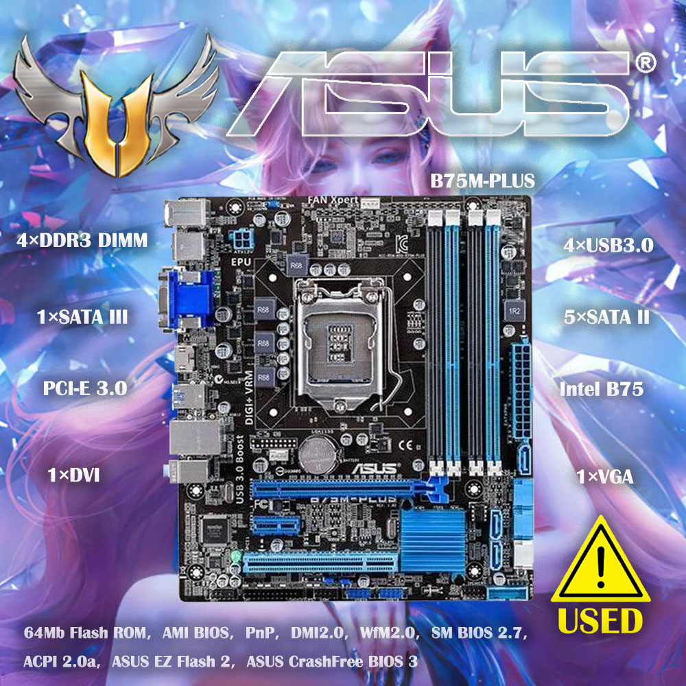 Asus B75M-PLUS Original  Deskt - X870E Atx Motherboard 评论和价格